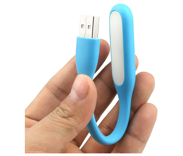 Generics USB01B Portable Flexible with 5V 1.2W USB LED Light Lamp - Blue 1 in UAE