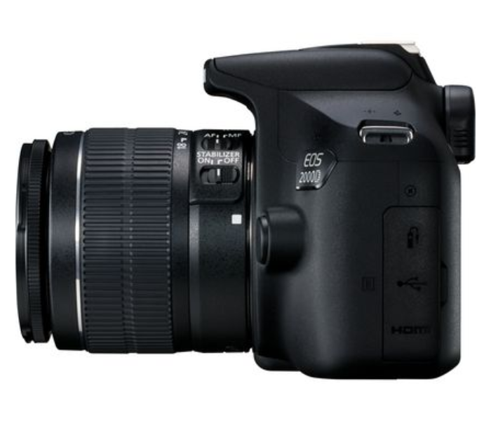 Canon EOS 2000D with EF-S 18-55mm IS II Lens - Black 3 in UAE