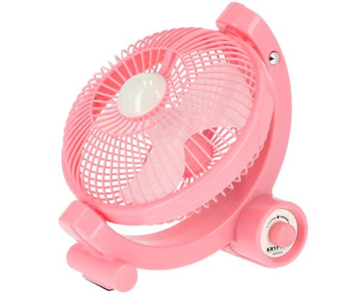 Krypton KNF6030 9-inch Rechargeable Mini Fan - Pink 3 in UAE