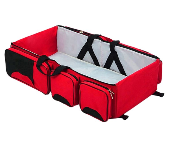 Foldable Baby Bag and Bed - Red 1 in UAE