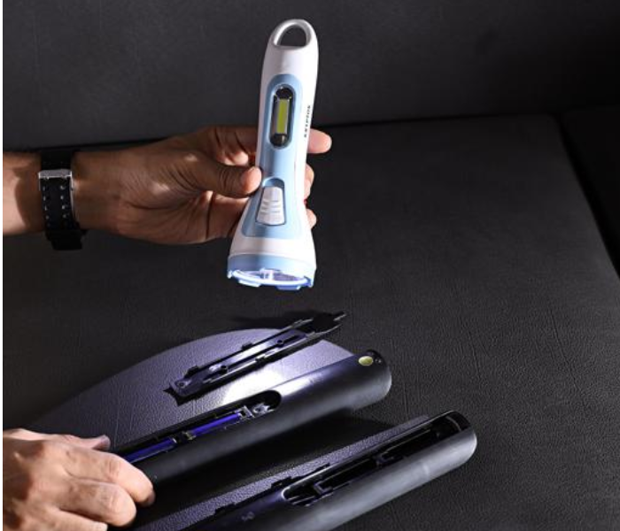Krypton KNFL5031 Rechargeable LED Torch with Lamp - White and Blue 5 in UAE