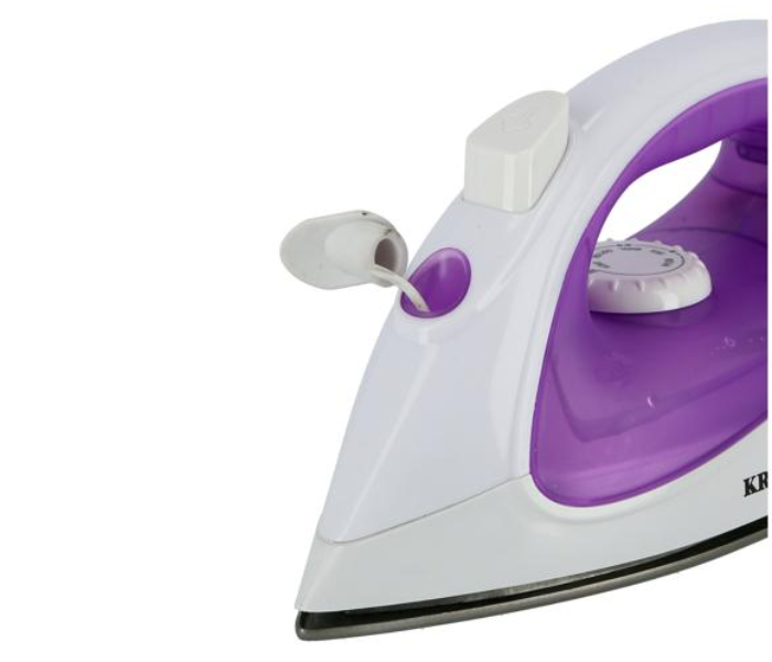 Krypton KNSI6071 1200 Watts Non-Stick Coated Steam Iron - Violet & White 3 in UAE