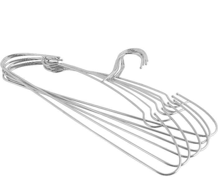 Royalford RF2575 6 Piece Metal Hanger Set - Silver 1 in UAE