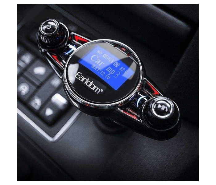 Earldom ETM30 Wireless Car FM Transmitter Radio Adapter Kit - Black 2 in UAE