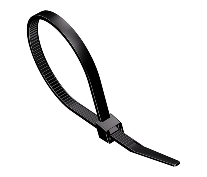 Self Locking 300 X 3.6mm Nylon Cable Zip Ties - Black 1 in UAE