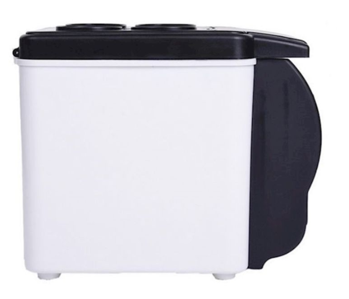 Mini 6 Litre 12V Car Refrigerator Heat Fridge Warming and Cooling Vehicle Refrigerator Cooler Warmer Truck – Black and White 4 in KSA