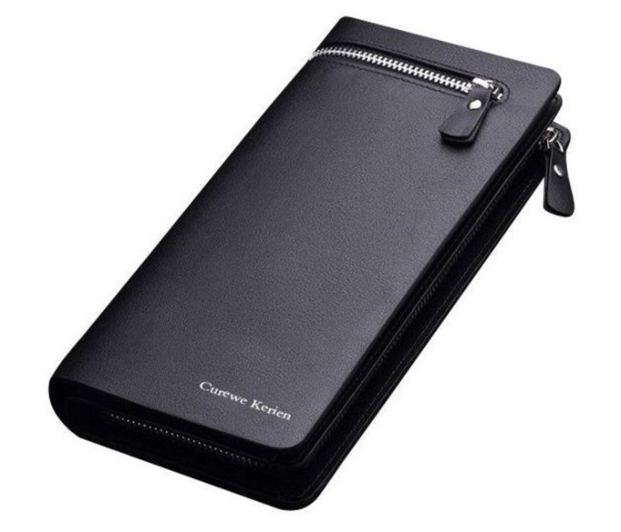 Genuine Leather Wallet for Men - Black 1 in UAE