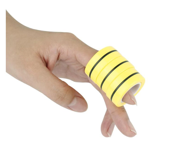 Magnetic Fun Spin Relief Stress Finger Game Attention Roller Ring - Yellow 2 in UAE