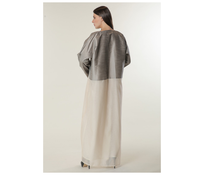 Moistreet Double XL Colorblock Casual Abaya 3 in UAE