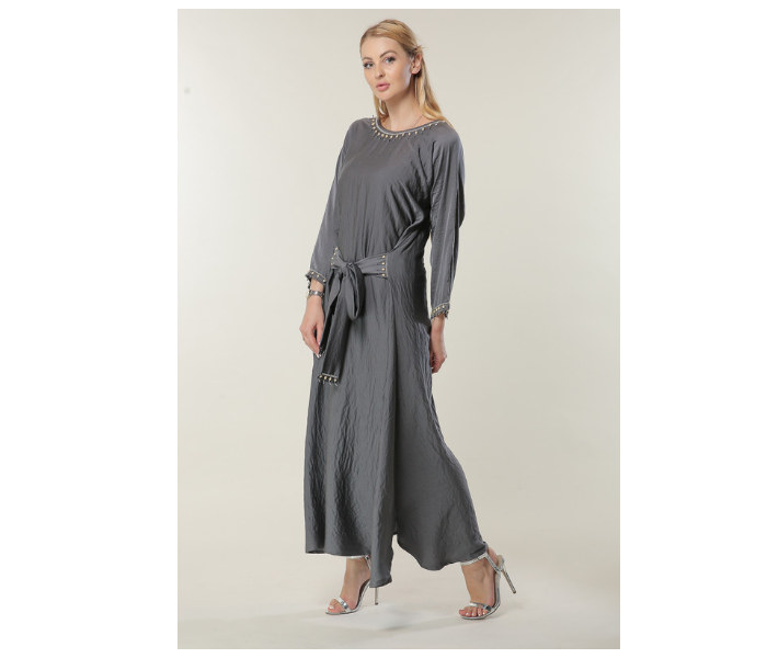Moistreet Double XL Grey Kaftan 3 in UAE