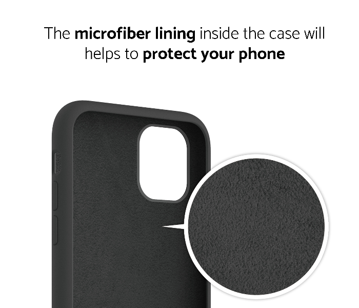 IQ Silicone Case Protector for Apple iPhone 11 Pro Max - Majestic Black 3 in UAE