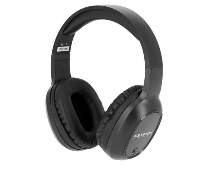 Krypton KNHP5347 Wireless and Wired Mode Bluetooth Headphone - Black 1 in UAE