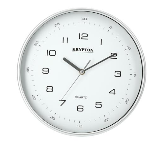 Krypton KNWC6122 Wall Clock - Silver 1 in UAE