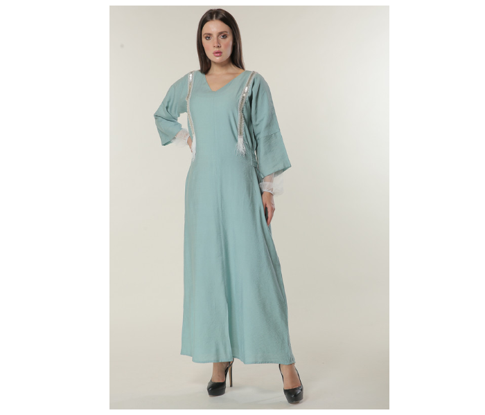 Moistreet Medium Green Kaftan 1 in UAE