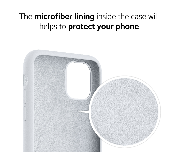 IQ Silicone Case Protector for Apple iPhone 11 Pro Max - Ceramic White 3 in UAE