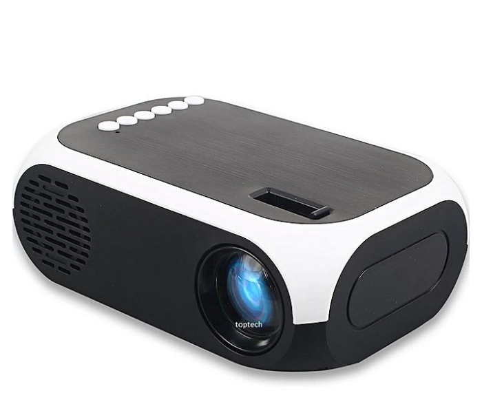 Bison BS-900 Entertainment HD LED Mini Projector Black and White 3 in UAE