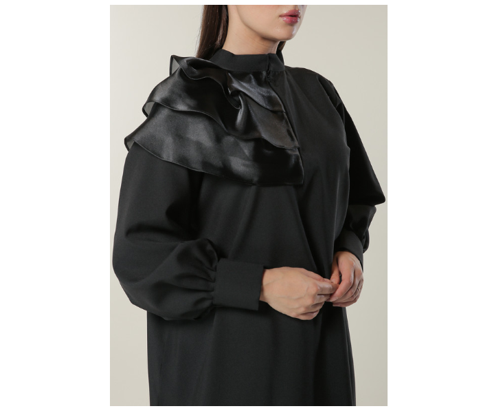 Moistreet Double XL Black Princess Abaya 4 in UAE