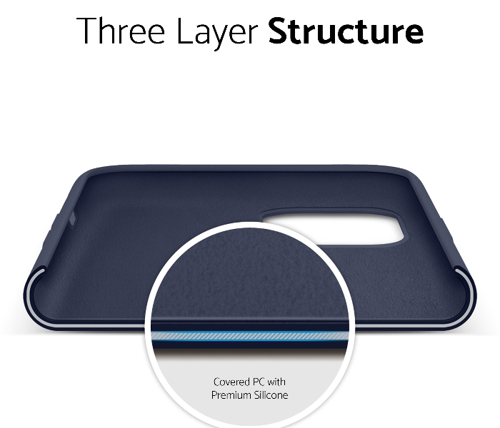 IQ Silicone Case Protector for Apple iPhone 11 Pro Max - Midnight Blue 4 in UAE