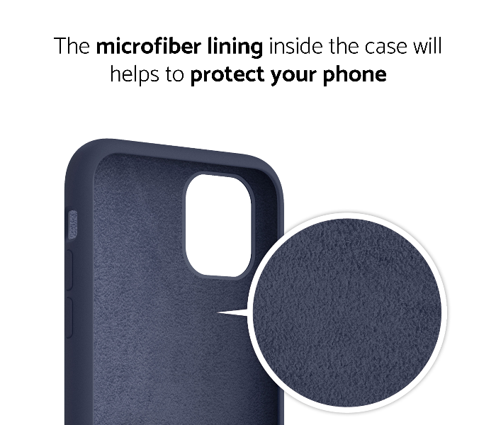 IQ Silicone Case Protector for Apple iPhone 11 - Midnight Blue 3 in UAE