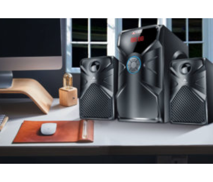 Audionic Mega- 30 Plus Bluetooth – 2.1 Channel Speakers with Remote - Black 1 in UAE