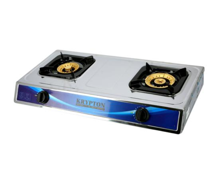 Krypton KNGC6198 2 Burner Auto Ignition Stainless Steel Gas Cooker 2 in UAE