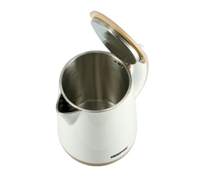 Geepas GK6142 1.7 Litre Double Layer Kettle - White 5 in UAE