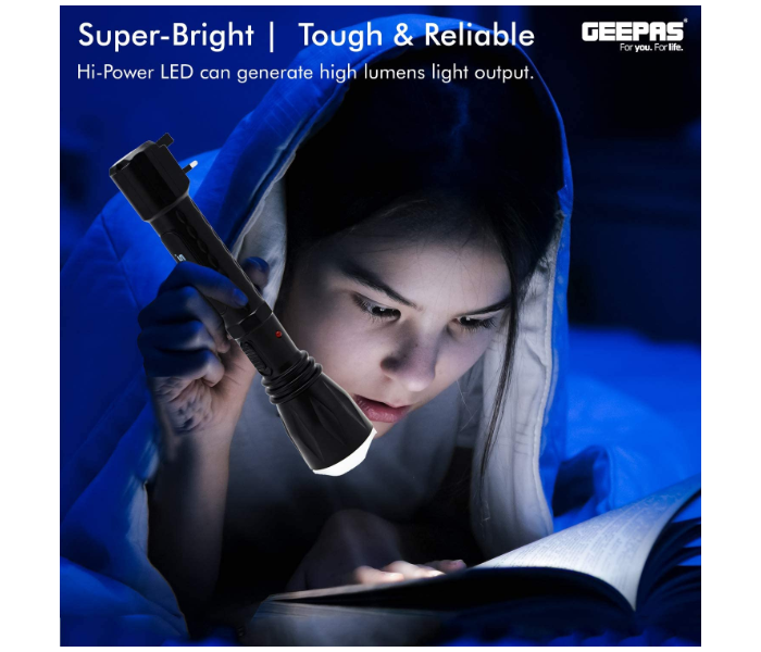 Geepas Torch GFL5578 4V 400 mAh Rechargeable LED Flashlight 7 in UAE