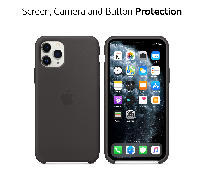 IQ Silicone Case Protector for Apple iPhone 11 Pro Max - Majestic Black 2 in UAE