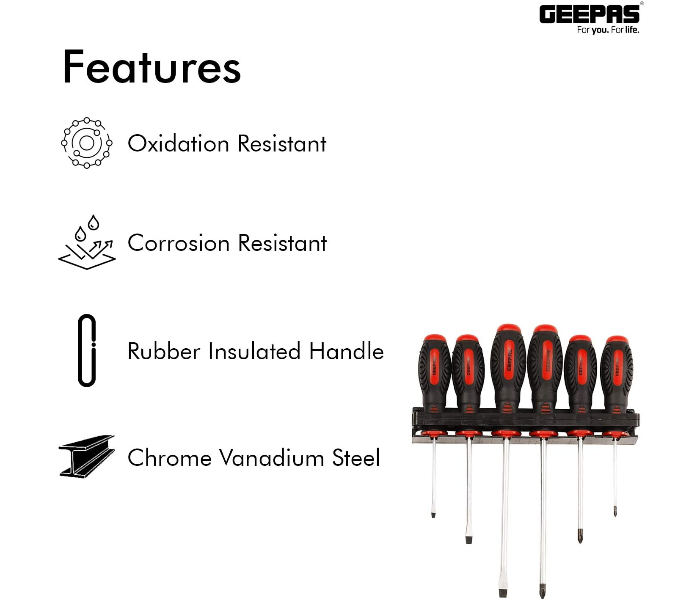 Geepas GT7631 Screwdrivers Set - 6 Pieces 4 in UAE
