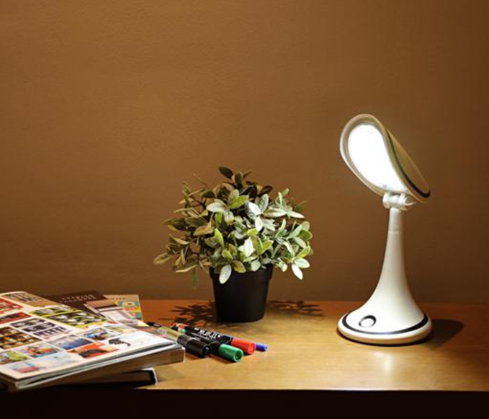 Krypton KNE5367 1.3W Rechargeable LED Reading Lamp Eyecare LED - White and Black 6 in UAE