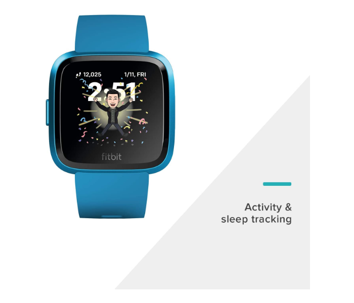 Fitbit Versa 2 Health and Fitness Watch - Blue 2 in UAE