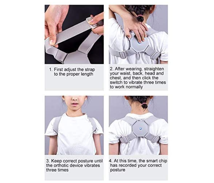 Smart Sensor Corrector Remind Shoulder Support Belt 2 in UAE