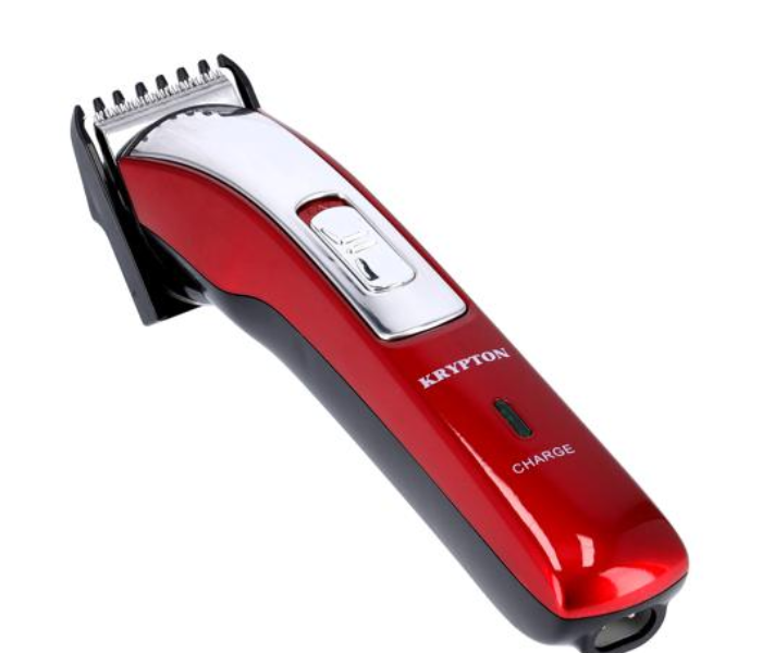 Krypton KNTR6088 Rechargeable Sharp Blade Trimmer - Black & Red 2 in UAE