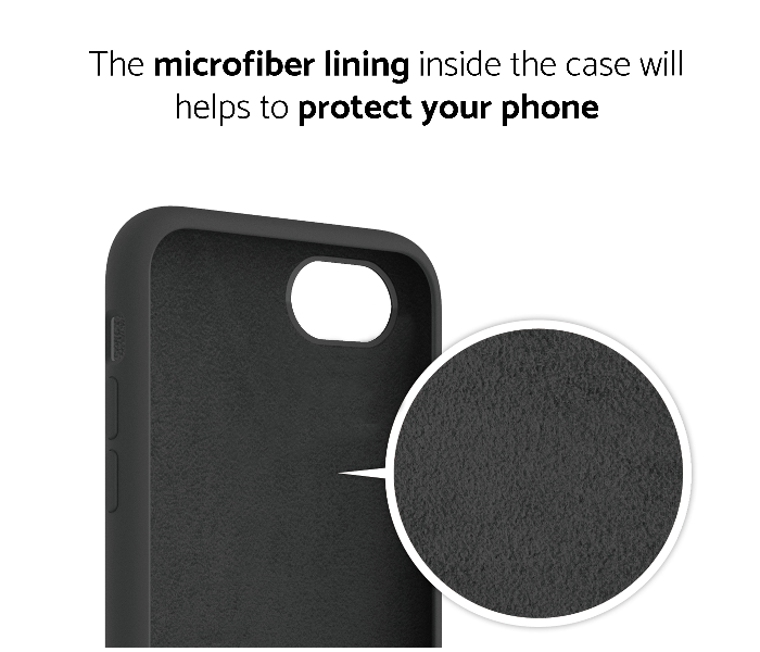 IQ Silicone Case Protector for Apple iPhone 7 and 8 - Majestic Black 3 in UAE