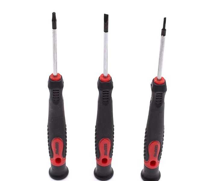 Geepas GT7656 12 Pcs Precision Screwdriver Set Black and Red 2 in UAE