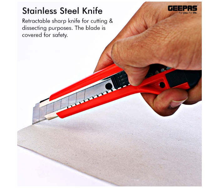Geepas GT7649N 5 Pcs Combination Tool Set Red, Black 3 in OMAN