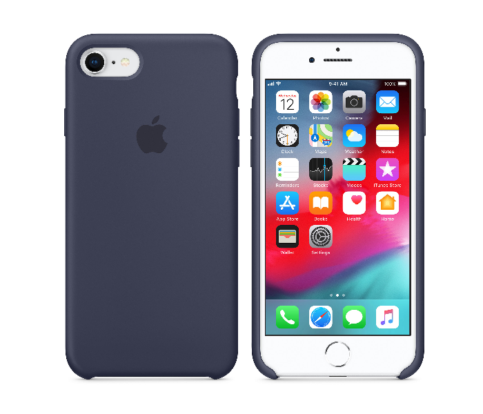 IQ Silicone Case Protector for Apple iPhone 7 and 8 - Midnight Blue 1 in UAE