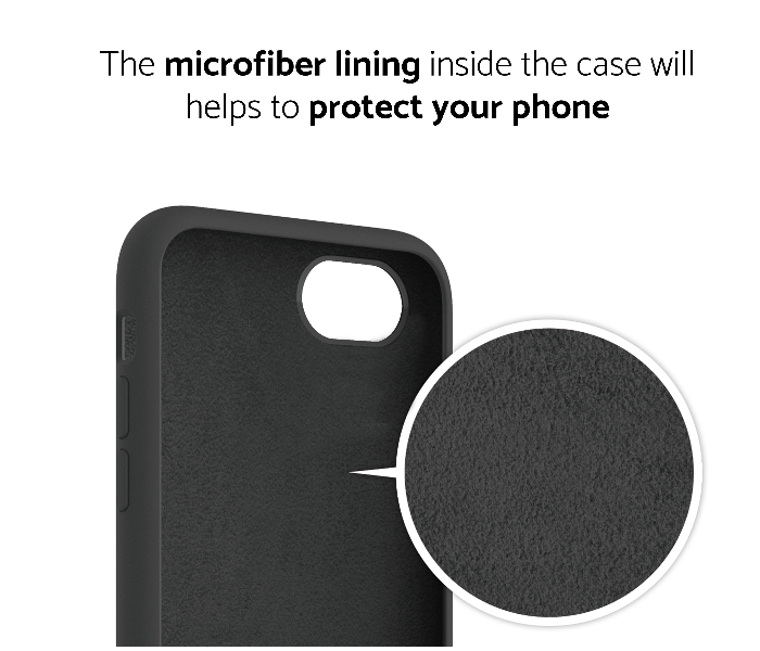 IQ Silicone Case Protector for Apple iPhone 7 Plus and 8 Plus - Majestic Black 3 in UAE