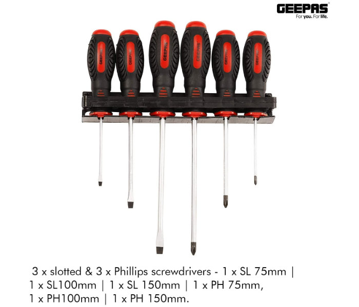 Geepas GT7631 Screwdrivers Set - 6 Pieces 3 in UAE