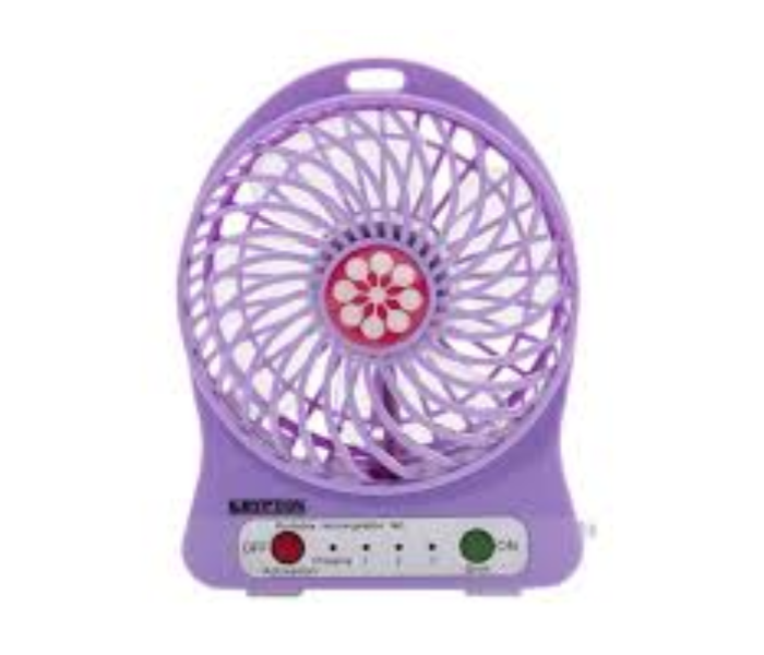Krypton KNF6037 Mini Rechargeable Fan Purple 2 in UAE