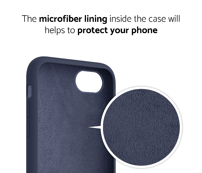 IQ Silicone Case Protector for Apple iPhone 7 Plus and 8 Plus - Midnight Blue 3 in UAE