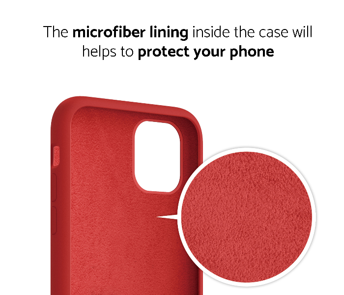 IQ Silicone Case Protector for Apple iPhone 11 Pro - Cardinal Red 3 in UAE
