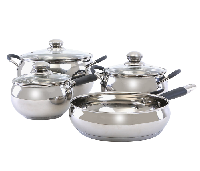 Royalford RF5123 7 Pieces Stainless Steel Cookware Set - Silver 3 in UAE