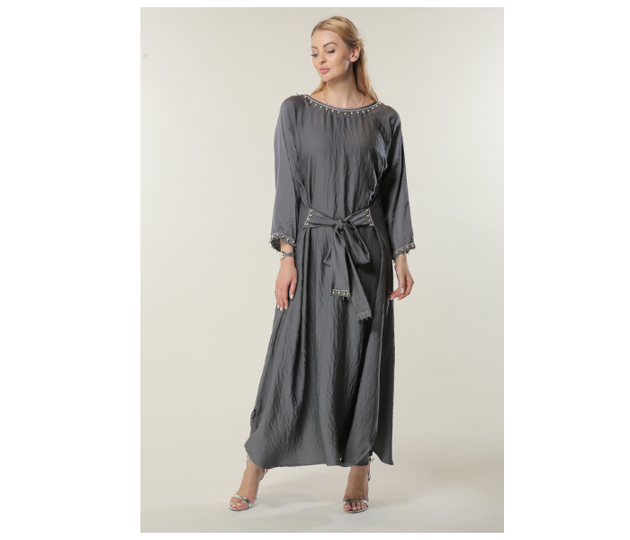 Moistreet Extra Large Grey Kaftan 1 in UAE