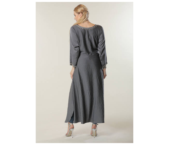 Moistreet Large Grey Kaftan 4 in UAE
