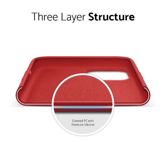 IQ Silicone Case Protector for Apple iPhone 7 Plus and 8 Plus - Cardinal Red 3 in UAE
