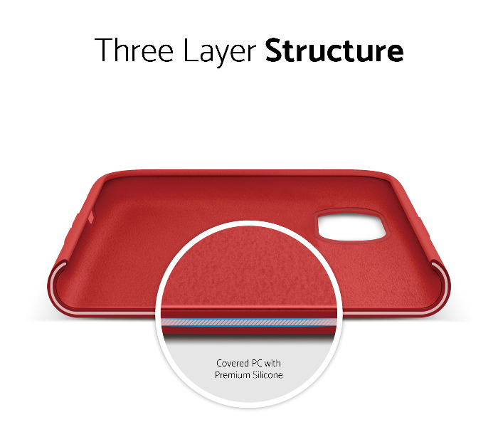 IQ Silicone Case Protector for Apple Iphone XS Max - Cardinal Red 4 in UAE