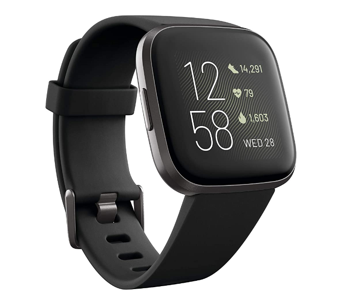 Fitbit Versa 2 Health and Fitness Watch - Black 1 in UAE