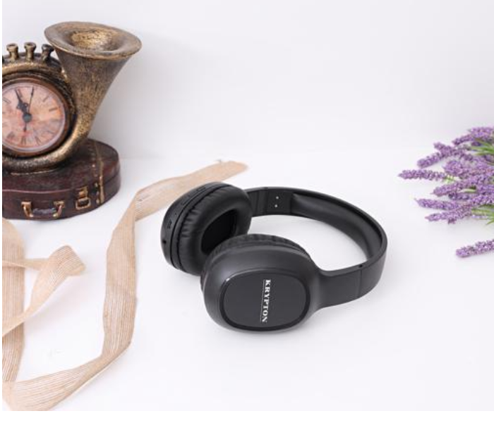 Krypton KNHP5347 Wireless and Wired Mode Bluetooth Headphone - Black 5 in UAE