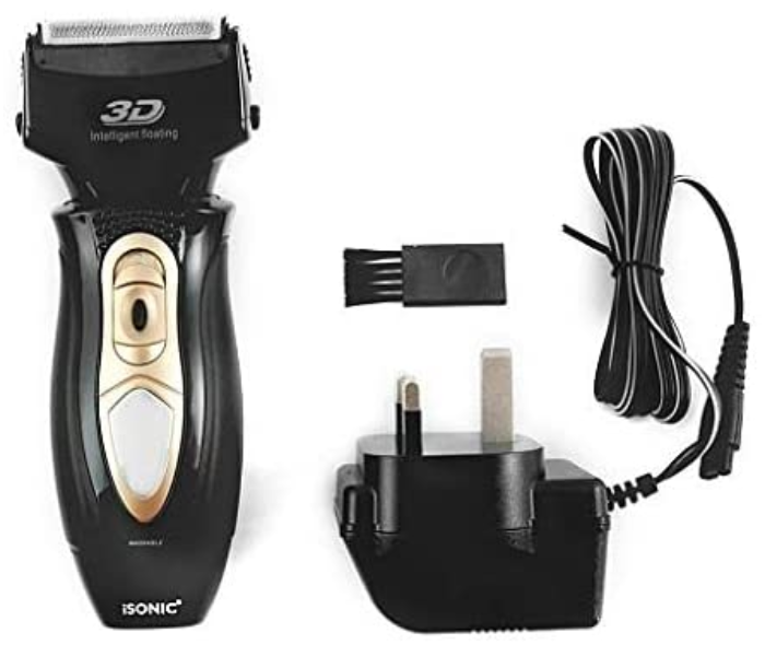 Isonic iH 845 Rechargeable And Washable Men Shaver - Black 4 in UAE